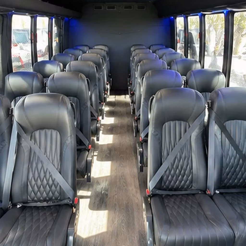 25 passenger minibus inside