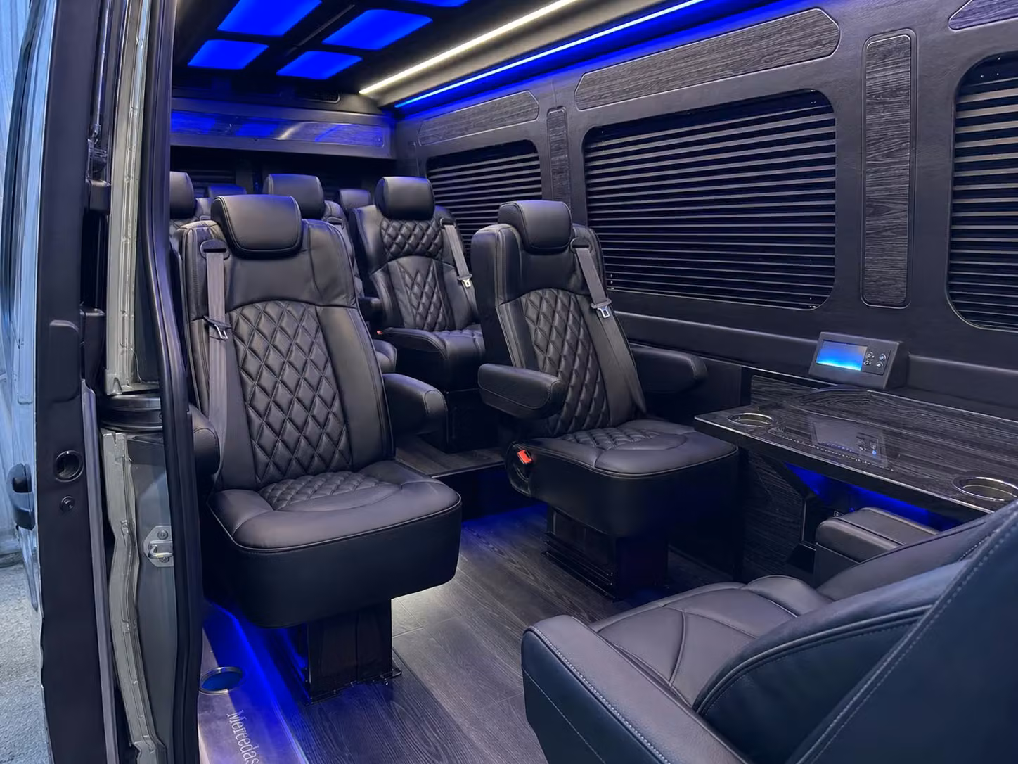 sprinter van with driver inside